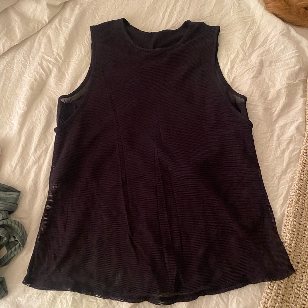 Workout mesh tank